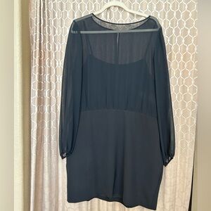 Banana Republic Black Long Sleeve Dress